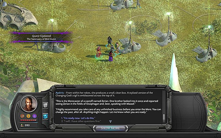 Aadiriis przekaże ci retrospektor w trakcie rozmowy - Lista retrospektorów (merecasters) | Torment Tides of Numenera - Torment: Tides of Numenera - poradnik do gry