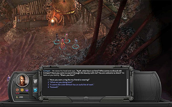 Wypytaj Ściskacza na temat okoliczności odnalezienia pierścienia - Tybir - Złamane Serca (Broken Hearts) - Torment: Tides of Numenera - poradnik do gry