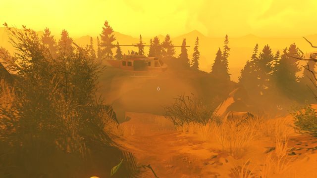 Po tej rozmowie zejdź do helikoptera, który podleci poniżej wieży - Dzień 79 - Opis przejścia - Firewatch - poradnik do gry