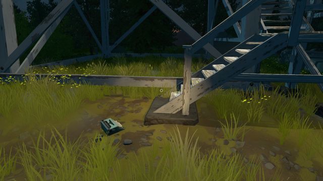 Przy schodach wieży znajdziesz zrzuconą na ziemię maszynę do pisania (TYPEWRITER) - Dzień 1 - Opis przejścia - Firewatch - poradnik do gry