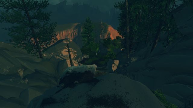 Podchodząc do środka możesz rozpocząć rozmowę (zdaj raport o mgle) i opowiedzieć Delilah nieco o swojej historii - Dzień 2 - Opis przejścia - Firewatch - poradnik do gry