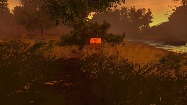 Za krzakami znajdziesz wspomniany punkt, CACHE 308 - Dzień 77 - Opis przejścia - Firewatch - poradnik do gry