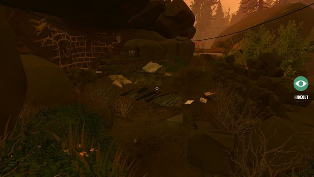 Od miejsca opuszczenia jaskini ruszaj w kierunku północnym - Dzień 78 - Opis przejścia - Firewatch - poradnik do gry