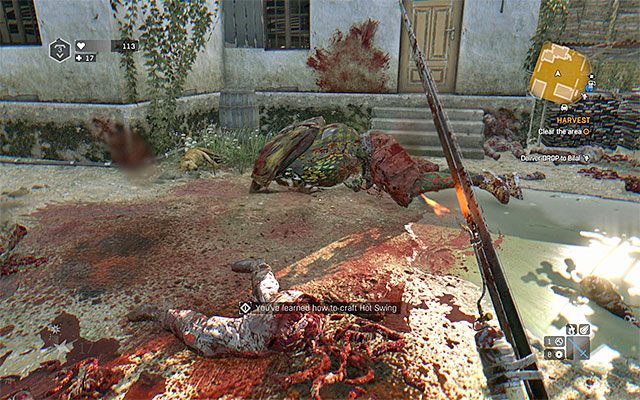 Beelzebufo może dość szybko zginąć, ale tylko gdy użyjesz doskonałego oręża - Żniwa (Harvest) [boss Beelzebufo] | Poboczne zadania - Stacja benzynowa - Dying Light: The Following - poradnik do gry