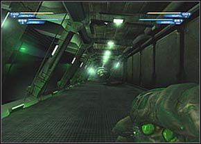 Przez tunel przejdziesz do pomieszczenia, które zwiedziłeś już wcześniej (a raczej jej dolną część) - The Dorian Gray - Finał | Unreal II The Awakening - Unreal II: The Awakening - poradnik do gry