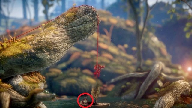 Mała prowizoryczna łódka również kryje jeden z sekretów - Poziom 12 - Renewed | Sekrety w Unravel - guziki - Unravel - poradnik do gry