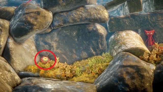Drugi guzik nie wymaga dodatkowych wyjaśnień... - Poziom 2 - The Sea | Sekrety w Unravel - guziki - Unravel - poradnik do gry