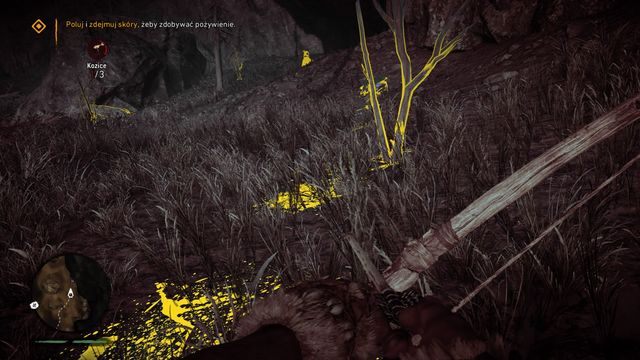 Ranne zwierzę zostawia na ziemi ślady krwi. - Polowanie na zwierzęta | Podstawy| Far Cry Primal - Far Cry Primal - poradnik do gry