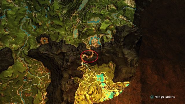 Uwaga: Misja ta aktywuje się po zbliżeniu do miejsca pokazanego na mapie (screen) - Ziemia Izila | Opis przejścia | Far Cry Primal - Far Cry Primal - poradnik do gry