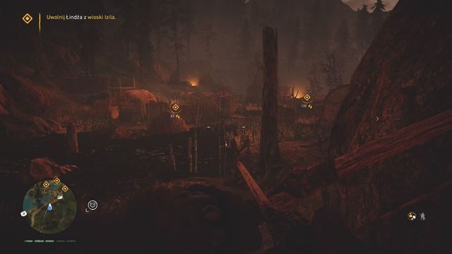 Kierunek, od którego warto podejść do wioski. - Ziemia Izila | Opis przejścia | Far Cry Primal - Far Cry Primal - poradnik do gry