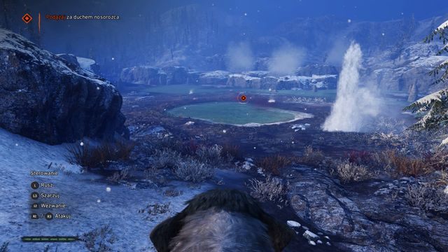 Uważaj na gejzery. - Zwierzęcy pojedynek | Legenda Mamuta | Far Cry Primal - Far Cry Primal - poradnik do gry