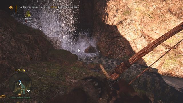 Pomiędzy skałami, w miejscu niewielkiego wodospadu - Ręce Daiszy 1-10 | Centralne Oros | Far Cry Primal - Far Cry Primal - poradnik do gry