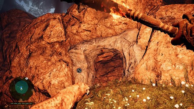 Przedmiot znajdziesz w niewielkiej grocie - zniszcz przeszkodę z usypanych kamieni - Manele Łindźa | Centralne Oros | Far Cry Primal - Far Cry Primal - poradnik do gry