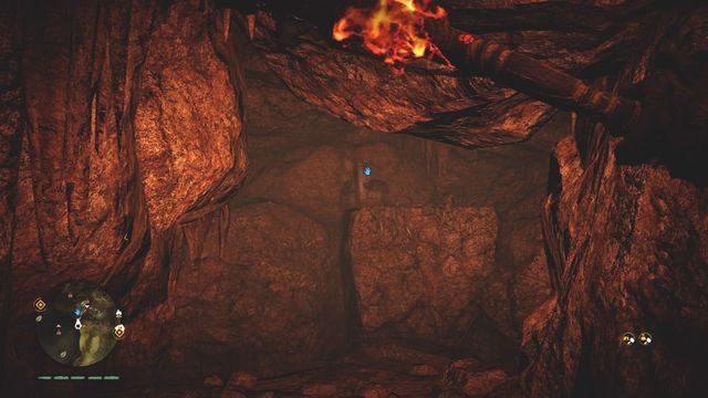 Możesz tam wskoczyć do niewielkiego korytarza, który prowadzi prosto do rysunku - Rysunki naskalne | Południowe Oros | Far Cry Primal - Far Cry Primal - poradnik do gry