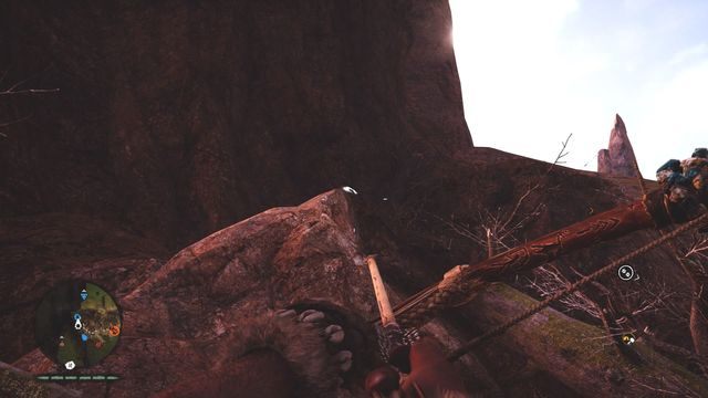 Na skale, za kilkoma przeszkodami - Ręce Daiszy | Południowe Oros | Far Cry Primal - Far Cry Primal - poradnik do gry