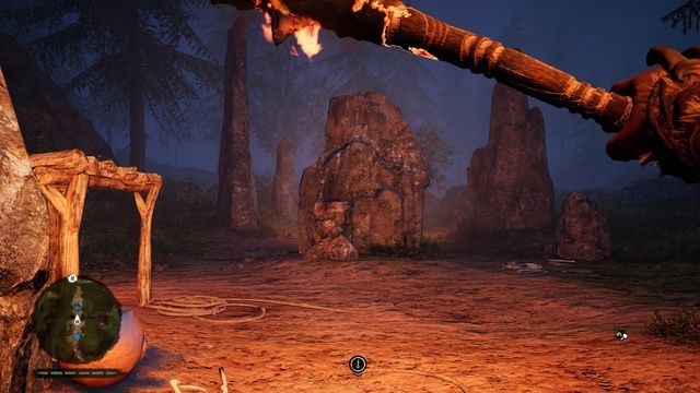 Podest znajdziesz zna samym środku drogi, pod wielkim głazem - Totemy Ducha | Południowe Oros | Far Cry Primal - Far Cry Primal - poradnik do gry