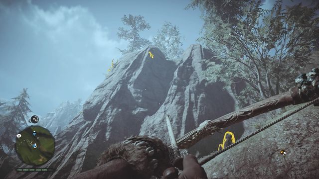 Znajduje się u góry, na prawo od miejsca, gdzie możesz zaczepić szpon do wspinaczki - Maski Izila | Południowe Oros | Far Cry Primal - Far Cry Primal - poradnik do gry