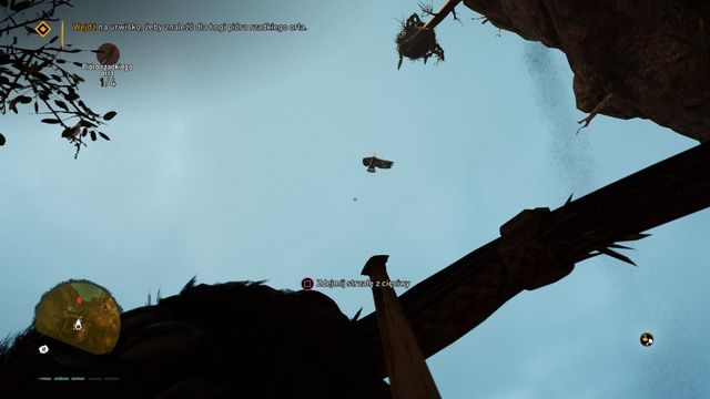 Jeżeli spróbujesz zestrzelić orła celuj nieco przed lecącym ptakiem. - Szczyt Oros (Rzemieślnik Łoga) | Opis przejścia | Far Cry Primal - Far Cry Primal - poradnik do gry