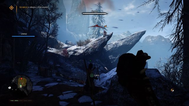 Przy wyjściu uważaj na dwóch rozstawionych z boku procarzy. - Oko za oko (Wojownik Karusz) | Opis przejścia | Far Cry Primal - Far Cry Primal - poradnik do gry