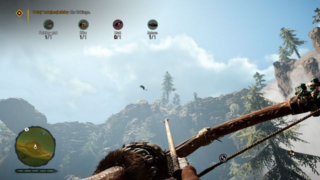 Ustaw strzałę w kierunku, z którego będzie nadlatywał kruk. - Lot ptaka (Myśliciel Urki) | Opis przejścia | Far Cry Primal - Far Cry Primal - poradnik do gry