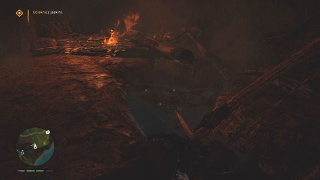 Spalenie gałązek odkryje przejście prowadzące w głąb jaskini. - Potrzask (Rzemieślnik Łoga) | Opis przejścia | Far Cry Primal - Far Cry Primal - poradnik do gry