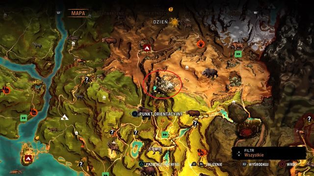 Udaj się do miejsca wskazanego na mapie - Pozostałe osiągnięcia | Osiągnięcia | Far Cry Primal - Far Cry Primal - poradnik do gry