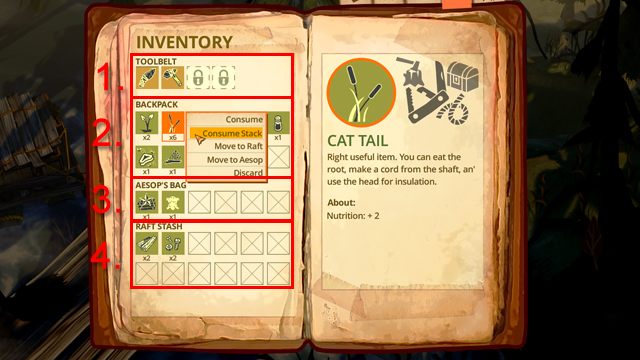 1 - Zarządzanie ekwipunkiem | Podstawowe informacje | The Flame in the Flood - The Flame in the Flood - poradnik do gry