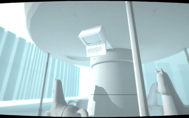 Na dachu odnajdziesz karuzelę, a na niej sekret - Terminale komuputerowe | Sekrety SUPERHOT - SUPERHOT - poradnik do gry