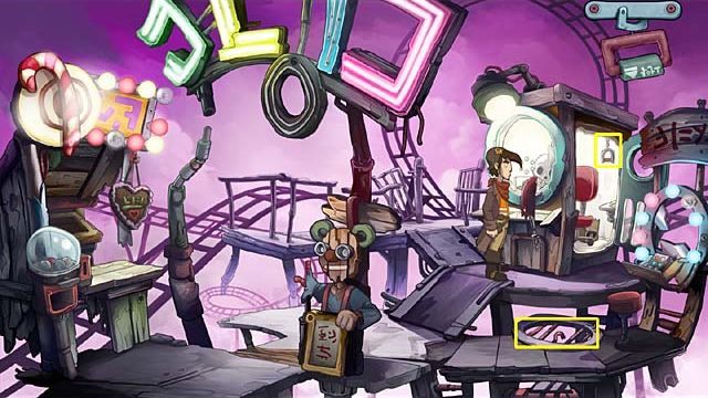 Przejściem po prawej skieruj się do rollercoastera - Zatrzymaj rollercoaster | Rozdział czwarty Deponia Doomsday - Deponia Doomsday - poradnik do gry
