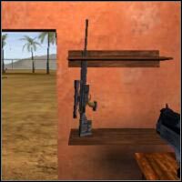 W lewej budce oprócz martwych strażników znajdziesz zawieszoną na stojaku snajperkę - The Airfield - część 2 | Misja 11 w IGI 2 Covert Strike - IGI 2: Covert Strike - poradnik do gry