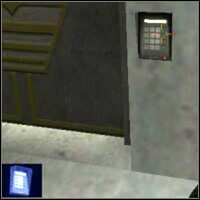 Wejdź na podest i skieruj się do jedynych drzwi, przy których znajduje się panel - Secret Weapons Lab - część 2 | Misja 17 w IGI 2 Covert Strike - IGI 2: Covert Strike - poradnik do gry