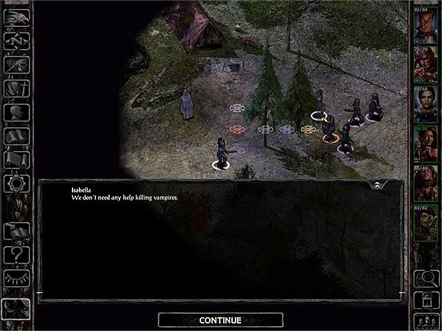 W celu odblokowania tego zadania musisz dotrzeć do północnego obozowiska (M8,2) gdzie przebywają Isabella i Ikros - Zadania poboczne w Coast Way Forest - Coast Way Forest - Baldurs Gate: Siege of Dragonspear - poradnik do gry