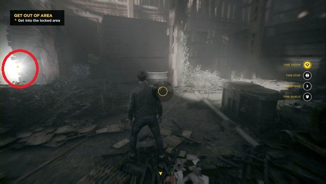 Ukryty za deskami Chronon Source - Akt II - Industrial Area | Opis przejścia w Quantum Break - Quantum Break - poradnik do gry