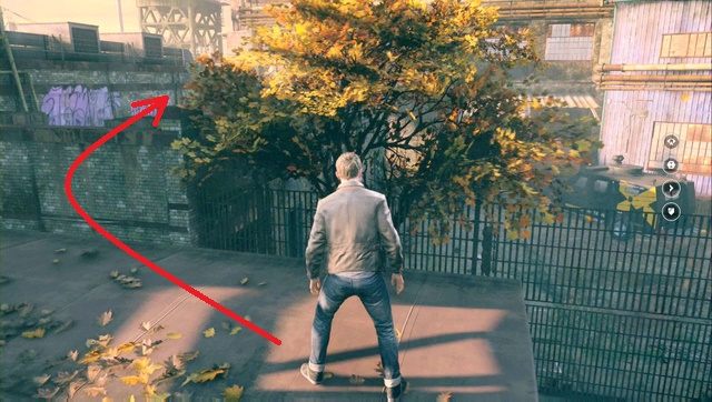 Przeskocz z wagonu na dach budynku, gdzie w dziurze znajdziesz kolejny sekret - Akt II - Industrial Area | Opis przejścia w Quantum Break - Quantum Break - poradnik do gry