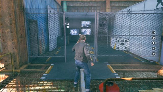 Użyj Time Vision, by cofnąć czas za siatką i dostać się do przycisku - Akt II - Industrial Area | Opis przejścia w Quantum Break - Quantum Break - poradnik do gry