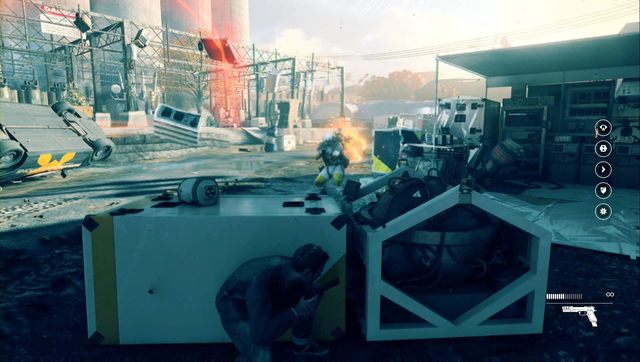 Kolesie w białych kostiumach potrafią poruszać się tak, jak ty używając Time Dodge - Akt II - Ground Zero | Opis przejścia Quantum Break - Quantum Break - poradnik do gry