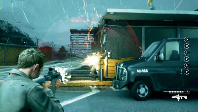Opancerzeni ochroniarze mogą być wyposażeni w przenośne zakłócacze pola, nie zbliżaj się do nich - Akt III - Monarch Gala | Opis przejścia Quantum Break - Quantum Break - poradnik do gry