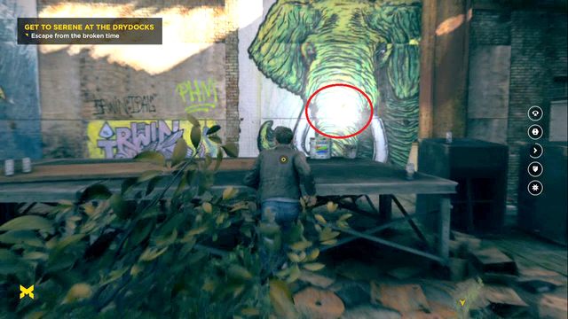 Źródło przed graffiti słonia - Chronon Sources (akt II) | Sekrety Quantum Break - Quantum Break - poradnik do gry