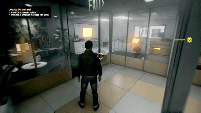 Biuro dr Amaral - dane leżą po prawej stronie na biurku - Dane wywiadowcze (Intel) | Sekrety w Quantum Break - Quantum Break - poradnik do gry
