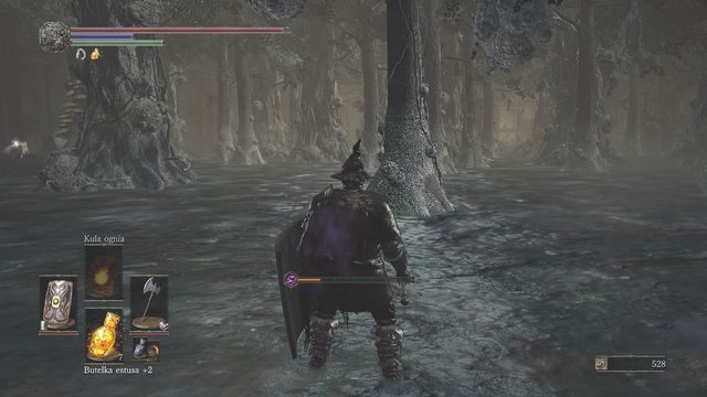 Dalsza droga prowadzi w głąb lasu, z lewej strony, pod murem, znajdziesz jeszcze Zwój mędrca. - Twierdza Farrona | Opis przejścia Dark Souls 3 - Dark Souls III - opis przejścia i sekrety