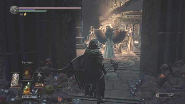 Zabijając magów na zewnątrz unieszkodliwisz pocisk. - Zbeszczeszczona Stolica - droga do Yhorma Giganta | Opis przejścia Dark Souls 3 - Dark Souls III - opis przejścia i sekrety