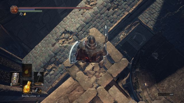 Tam zabij kolejnego przeciwnika, aby otrzymać Pierścień głębin - Niezłomny Łata (Unbreakable Patches) | Questy i NPC w Dark Souls 3 - Dark Souls III - opis przejścia i sekrety