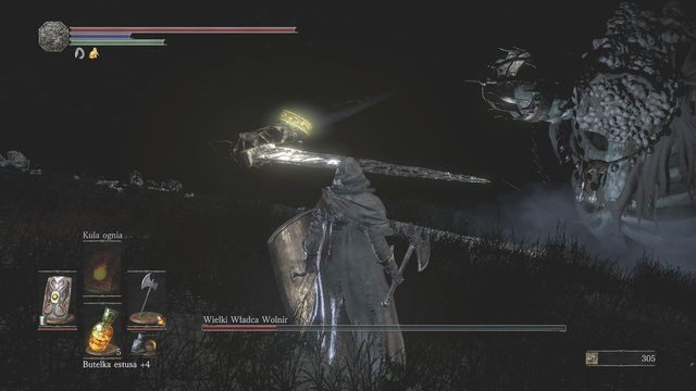 Atak fizyczny może być zablokowany przy pomocy dobrej tarczy. - Wielki Władca Wolnir | Bossowie w Dark Souls 3 - Dark Souls III - opis przejścia i sekrety
