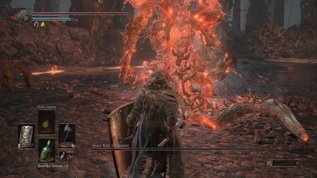 Atakowanie od tyłu, w ogon, to najszybszy sposób do zabicia bossa. - Stary Król Demonów | Bossowie w Dark Souls 3 - Dark Souls III - opis przejścia i sekrety