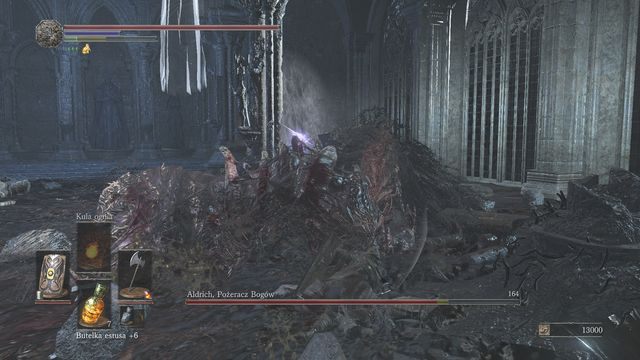Atakuj głównie w ogon przeciwnika, jest on łatwiejszym celem. - Aldrich, Pożeracz Bogów | Bossowie w Dark Souls 3 - Dark Souls III - opis przejścia i sekrety