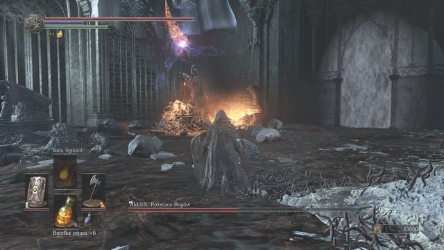 Druga część walki przebiega podobnie, Aldrich jednak chętniej będzie zostawał w jednym miejscu. - Aldrich, Pożeracz Bogów | Bossowie w Dark Souls 3 - Dark Souls III - opis przejścia i sekrety