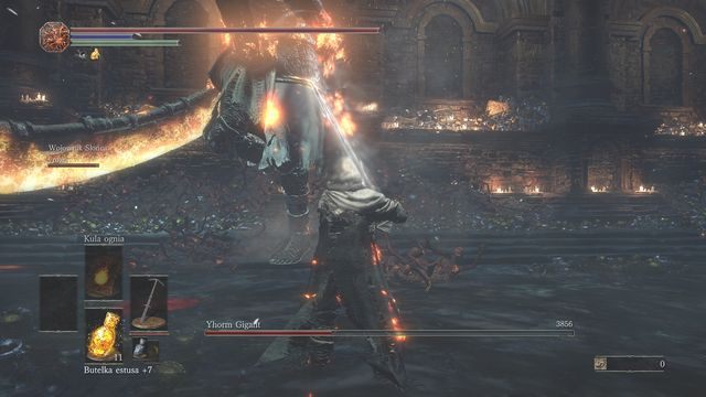 Wykorzystaj Władcę burzy i jego specjalną zdolność do ataku. - Yhorm Gigant | Bossowie w Dark Souls 3 - Dark Souls III - opis przejścia i sekrety