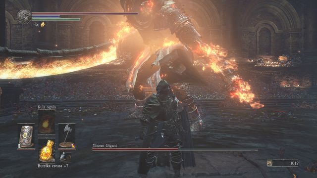 Druga faza walki to w większości te same ataki, Yhorm zyskuje jednak na sile. - Yhorm Gigant | Bossowie w Dark Souls 3 - Dark Souls III - opis przejścia i sekrety