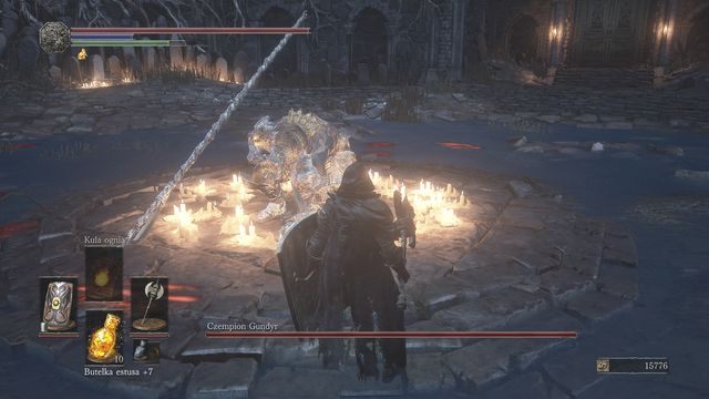 Przy pierwszym podejściu możesz zaatakować, nim boss podniesie swoją włócznię - Czempion Gundyr | Bossowie w Dark Souls 3 - Dark Souls III - opis przejścia i sekrety