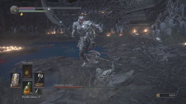 ... choć musisz ciągle uważać, aby nie zostać przewróconym przez kopnięcie. - Czempion Gundyr | Bossowie w Dark Souls 3 - Dark Souls III - opis przejścia i sekrety